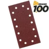 BLIM PACK DE 10 LIJAS PARA LIJADORA BL0123 - GRANO 100 - FORMATO RECTANGULAR