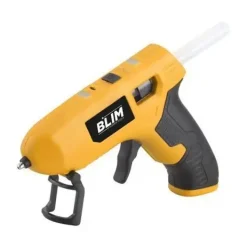 BLIM PISTOLA DE SILICONA BATERIA - DISEÑO COMPACTO Y ERGONOMICO - COLOR AMARILLO