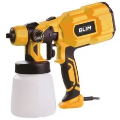 BLIM PISTOLA PARA PINTAR ELECTRICA - POTENCIA 550W - DEPOSITO 800ML - REGULACION DE CAUDAL - BOQUILLA DE 1.8MM - COLOR AMARILLO