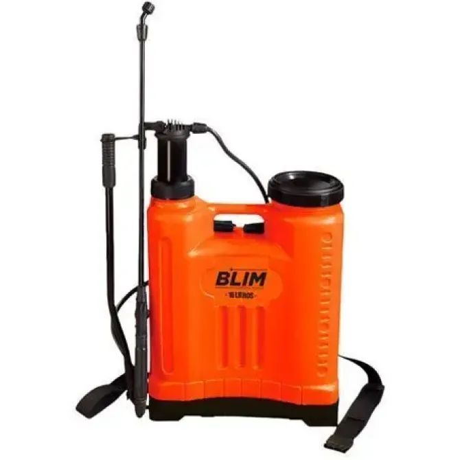 BLIM SULFATADORA DE ESPALDA MANUAL 16L - BOMBA CON PRESION HASTA 4 BAR - BOQUILLA REGULABLE - DISEÑO TIPO MOCHILA