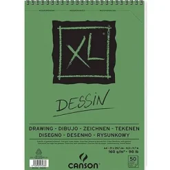 BLOC DESSIN CANSON A4 160G 50H