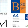 BLOC NOTAS LIDERPAPEL CUADRO 5MM A4 80 HOJAS 60G/M2 ENCOLADO