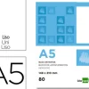 BLOC NOTAS LIDERPAPEL LISO A5 80 HOJAS 60G/M2 PERFORADO