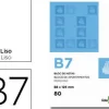 BLOC NOTAS LIDERPAPEL LISO B7 80 HOJAS 60G/M2 PERFORADO