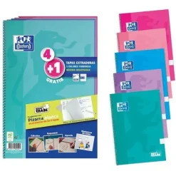 BLOC OXFORD Fº 80 HOJAS CUADRO 4X4 CON PIZARRA BLANCA INTERIOR DE LAS PORTADAS