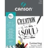 BLOC PAPEL CANSON LETTERING 24X32 20H