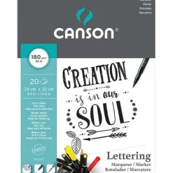 BLOC PAPEL CANSON LETTERING 24X32 20H