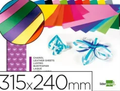 BLOC TRABAJOS MANUALES LIDERPAPEL CHAROL 240X315MM 10HOJAS COLORES SURTIDOS