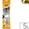 BOLIGRAFO BIC CRISTAL MEDIUM BOLSA DE 5 UNIDADES COLORES SURTIDOS 2 AZUL /1 NEGRO /1 ROJO /1 VERDE