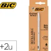 BOLIGRAFO BIC CRISTAL RENEW CUERPO METALICO TINTA NEGRA PACK DE 1 UNIDAD + 2 RECAMBIOS