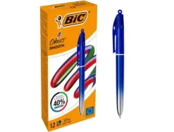 BOLIGRAFO BIC CUATRO COLORES SMOOTH GRADIENTE COLOR AZUL