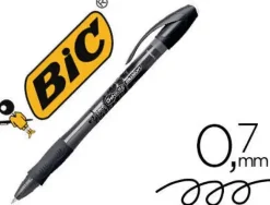 BOLIGRAFO BIC GELOCITY ILLUSION BORRABLE NEGRO PUNTA DE 0,7 MM
