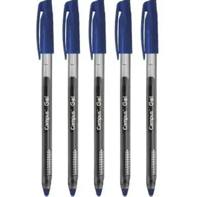 BOLIGRAFO CAMPUS GEL AZUL /BOLSA 5U