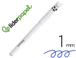 BOLIGRAFO FANTASIA LIDERPAPEL BORRABLE ZOOMATES TINTA AZUL PUNTA 1 MM ANIMAL 9
