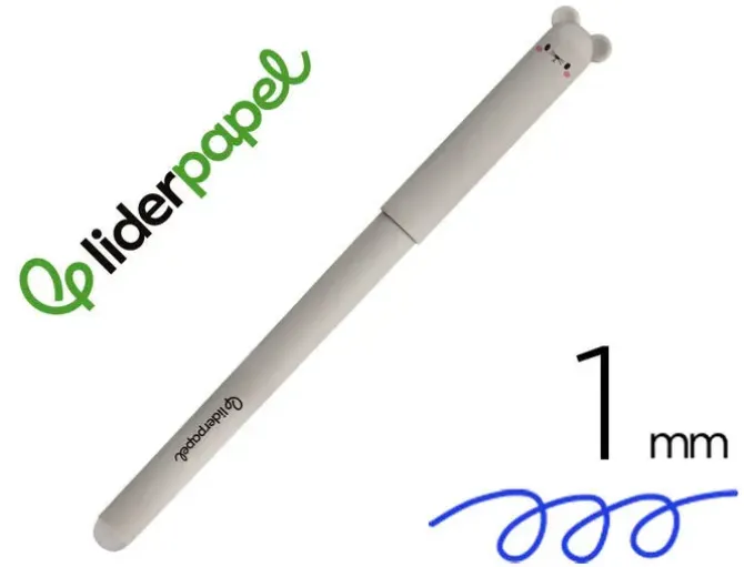 BOLIGRAFO FANTASIA LIDERPAPEL BORRABLE ZOOMATES TINTA AZUL PUNTA 1 MM ANIMAL 5