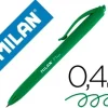 BOLIGRAFO MILAN P1 RETRACTIL 1 MM TOUCH VERDE