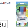 BOLIGRAFO PAPER MATE KILOMETRICO PUNTA 1 MM PLASTICO RECICLADO 80% BLISTER DE 3 NEGROS / 3