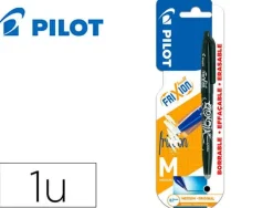 BOLIGRAFO PILOT FRIXION BALL BORRABLE 0,7 MM PUNTA MEDIA NEGRO EN BLISTER