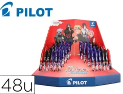 BOLIGRAFO PILOT FRIXION BORRABLE NARUTO EDICION LIMITADA EXPOSITOR DE 48 UNIDADES COLORES SURTIDOS