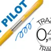 BOLIGRAFO PILOT SUPER GRIP AMARILLO RETRACTIL SUJECION DE CAUCHO TINTA BASE DE ACEITE