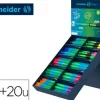 BOLIGRAFO SCHNEIDER SLIDER CAUCHO TRIANGULAR 85% BIOPLASTICO EXP. 80 UNIDADES SURTIDAS + 20 FLUORESCENTES