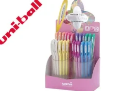 BOLIGRAFO UNI BALL UM-120 SIGNO 0,7 MM TINTA GEL EXPOSITOR DE 48 COLORES PASTEL