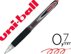 BOLIGRAFO UNI-BALL SIGNO 207E RETRACTIL 0,7 MM COLOR ROJO