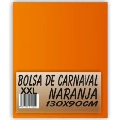 BOLSA CARNAVAL GRANDE XXL PP 90X130 G/250 NARANJA