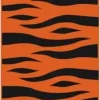 BOLSA CARNAVAL INFANTIL PP 56X70CM G/250 NARANJA CON RAYAS NEGRAS TIGRE BASURA ESPECIAL DISFRAZ
