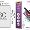 BOLSA DE PLASTIFICAR FELLOWES BRILLO DIN A3 80 MICRAS PACK 100 UNIDADES