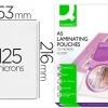 BOLSA DE PLASTIFICAR Q-CONNECT 153 X 216 MM DIN A5 125 MC AUTOADHESIVAS CAJA DE 100 UNIDADES