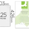 BOLSA DE PLASTIFICAR Q-CONNECT 303 X 426 MM 125 MC DIN A3 CAJA DE 100 UNIDADES