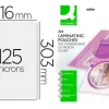 BOLSA DE PLASTIFICAR Q-CONNECT 303 X 216 MM 125 MC DIN A4 AUTOADHESIVAS CAJA DE 25 UNIDADES