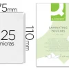 BOLSA DE PLASTIFICAR Q-CONNECT 110 X 75 MM 125 MC CARNET DE IDENTIDAD CAJA DE 100 UNIDADES