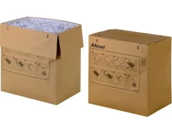 BOLSA DE RESIDUOS REXEL RECICLABLE PARA DESTRUCTORA AUTO+ 750X/750M CAPACIDAD 115 L PACK DE 50 UNIDADES