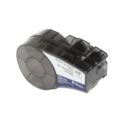 BRADY M21-500-595-WT CINTA DE ETIQUETAS GENERICAS DE VINILO - TEXTO NEGRO SOBRE FONDO BLANCO - ANCHO 12.7MM X 6.4 METROS - 500 ETIQUETAS