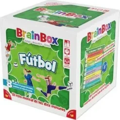 BRAINBOX FUTBOL JUEGO DE CARTAS - TEMATICA DEPORTE/FUTBOL - DE 1 A 8 JUGADORES - A PARTIR DE 8 AÑOS - DURACION 15-30MIN. APROX.