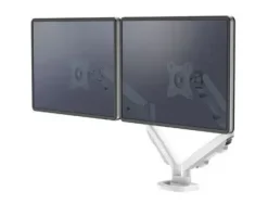 BRAZO PARA MONITOR FELLOWES SERIE EPPA AJUSTABLE ALTURA 2 PANTALLAS NORMATIVA VESA HASTA 10 KG BLANCO