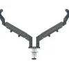 BRAZO PARA MONITOR Y PORTATIL LEITZ ERGO SPACESAVING DUAL GRIS OSCURO
