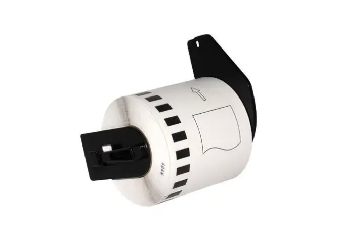 BROTHER DK22113 - ETIQUETAS GENERICAS DE TAMAÑO PERSONALIZADO - ANCHO 62MM X 15,24 METROS - TEXTO NEGRO SOBRE FONDO TRANSPARENTE