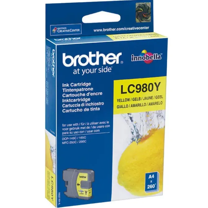 BROTHER LC980 AMARILLO CARTUCHO DE TINTA ORIGINAL - LC980Y