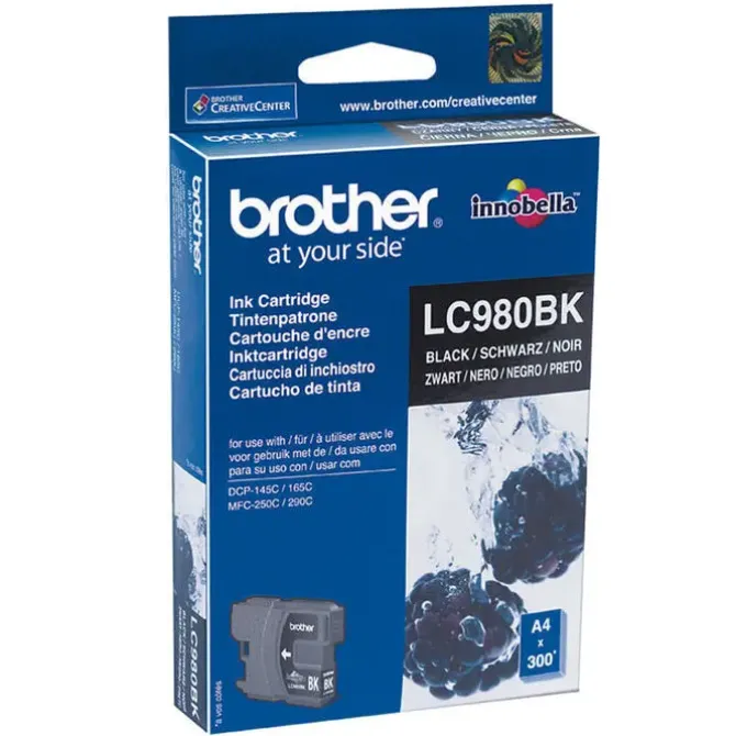 BROTHER LC980 NEGRO CARTUCHO DE TINTA ORIGINAL - LC980BK