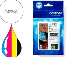 BROTHER LC422 PACK DE 4 CARTUCHOS DE TINTA ORIGINALES - LC422VAL
