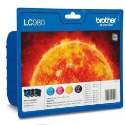 BROTHER LC980 PACK DE 4 CARTUCHOS DE TINTA ORIGINALES - LC980VALBP
