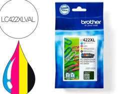 BROTHER LC422XL PACK DE 4 CARTUCHOS DE TINTA ORIGINALES - LC422XLVAL