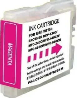BROTHER LC1000XL/LC970XL MAGENTA CARTUCHO DE TINTA GENERICO - REEMPLAZA LC1000M/LC970M