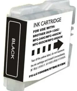 BROTHER LC1000XL/LC970XL NEGRO CARTUCHO DE TINTA GENERICO - REEMPLAZA LC1000BK/LC970BK