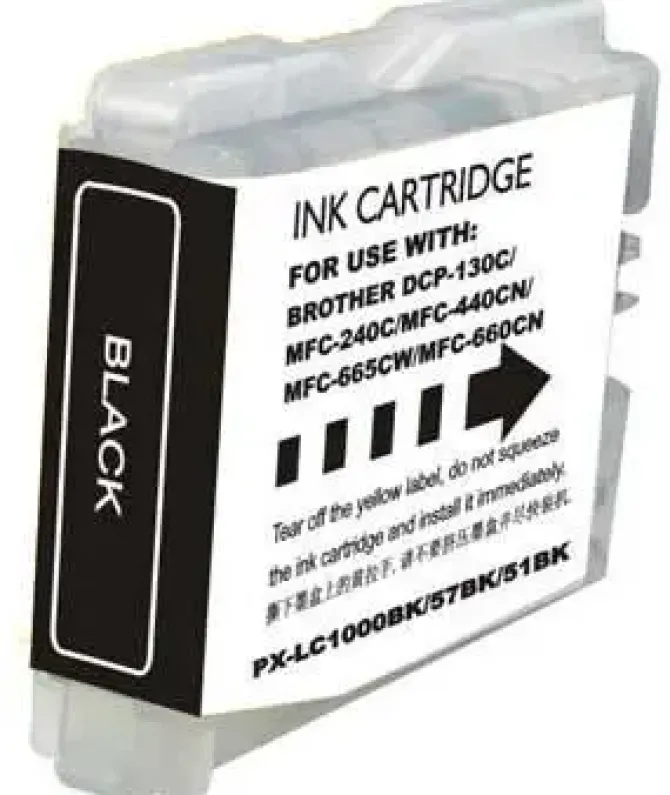 BROTHER LC1000XL/LC970XL NEGRO CARTUCHO DE TINTA GENERICO - REEMPLAZA LC1000BK/LC970BK