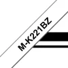 BROTHER MK221BZ CINTA NO LAMINADA GENERICA DE ETIQUETAS - TEXTO NEGRO SOBRE FONDO BLANCO - ANCHO 9MM X 8 METROS