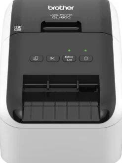 BROTHER QL800 IMPRESORA PROFESIONAL TERMICA DE ETIQUETAS USB - 93 ETIQUETAS POR MIN. - RESOLUCION 300X600PPP - IMPRESION A NEGRO Y ROJO - CORTADOR AUTOMATICO